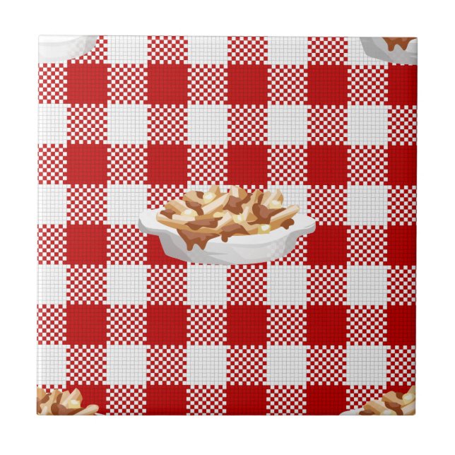 plaid poutine tile (Front)