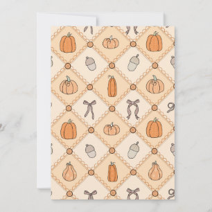 Plaid Pumpkin Invitation