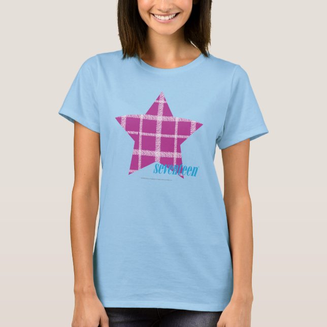 Plaid Purple 3 T-Shirt (Front)