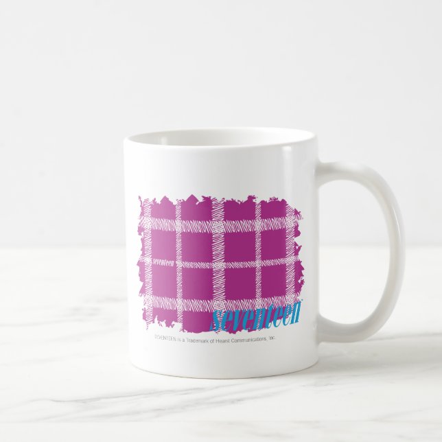 Plaid Purple 4 Coffee Mug (Right)