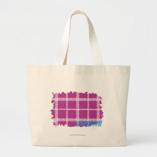 Plaid Purple 4 Large Tote Bag