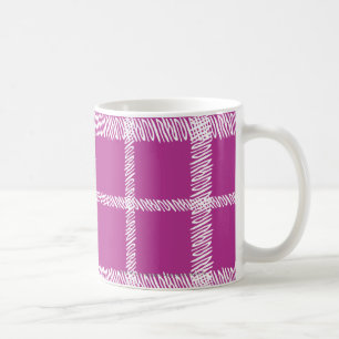 Plaid Purple Coffee Mug