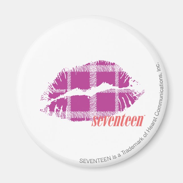 Plaid Purple Magnet (Front)