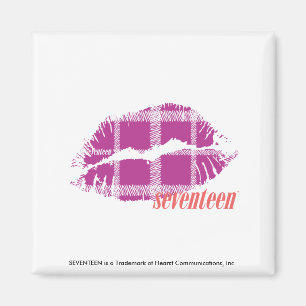Plaid Purple Magnet