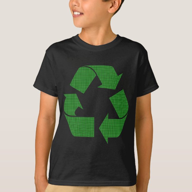 plaid recycle T-Shirt (Front)