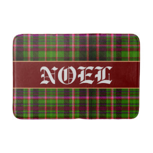 Plaid Red and Green Tarten Christmas Bath Mat