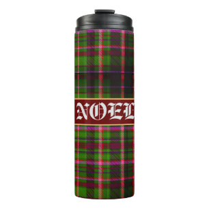 Plaid Red and Green Tarten Christmas Thermal Tumbler
