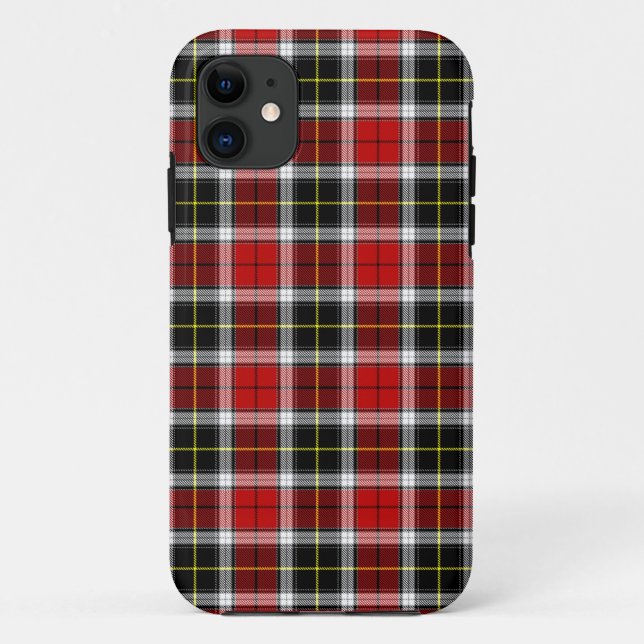 Plaid Red Brown Checks Pattern-52626 Case-Mate iPhone Case (Back)