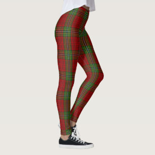 Plaid Red Green Christmas Tartan Women's Leggings