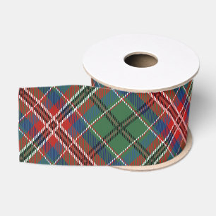 Plaid Red Green MacCulloch Tartan Grosgrain Ribbon