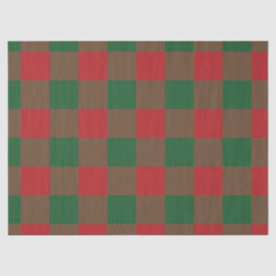 Plaid Red Green Tissue Paper