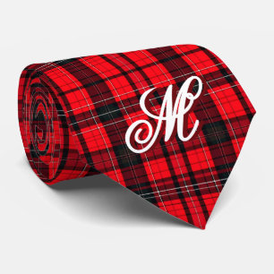 Plaid Red Traditional Tartan Popular Collection Tie