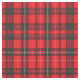 Plaid Red Traditional Tartan Trendy Collection Fabric