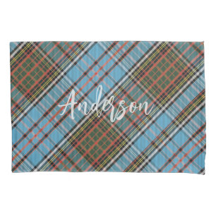 Plaid Rustic Anderson Classic Tartan Personalised Pillowcase