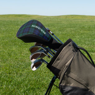 Plaid Rustic Green Tartan Custom Classic Golf Head Cover