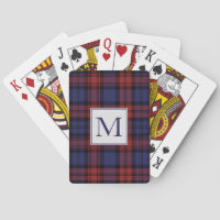 Plaid Rustic Initial Tartan Clan MacLachlan Custom