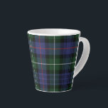 Plaid Rustic MacKenzie Green Black Tartan Latte Mug<br><div class="desc">Classic coffee mug featuring the popular traditional MacKenzie plaid pattern. This classic elegant plaid pattern makes this latte mug an appreciated gift to every latte lover on any special occasion or treat yourself</div>
