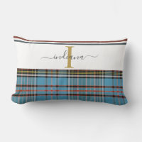 Plaid Rustic Monogram Script Clan Anderson Tartan