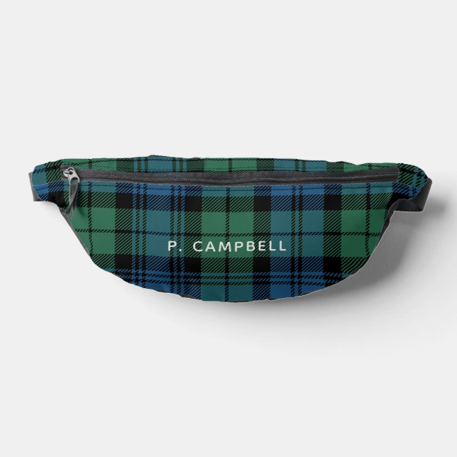 Plaid Rustic Personalise Campbell Tartan Bum Bags (Lay Down)