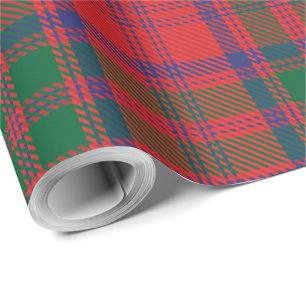 Plaid Rustic Red and Green Classic Tartan Wrapping Paper