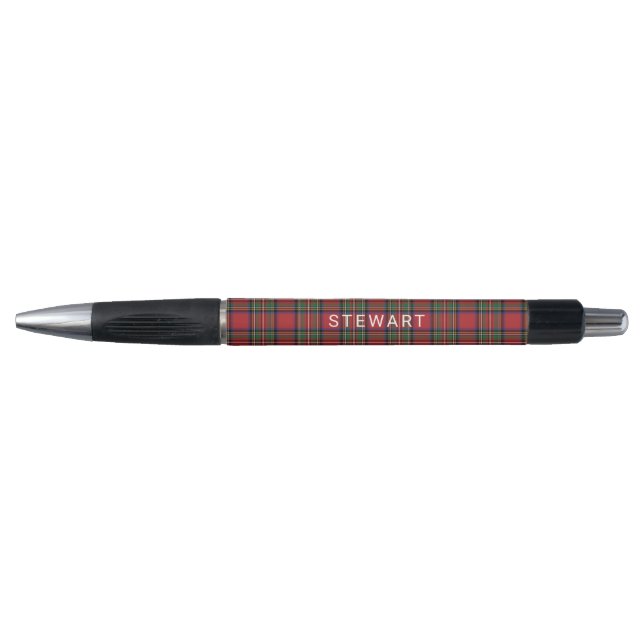 Plaid Rustic Red and Green Stewart Tartan (Front)