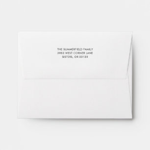 Plaid Rustic Return Address Mailing Envelope