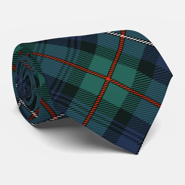 Plaid Rustic Robertson Check Tartan Tie (Rolled)