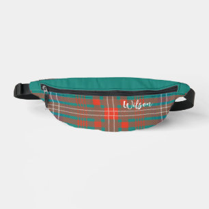 Plaid Rustic Wilson Personalised Tartan Bum Bags