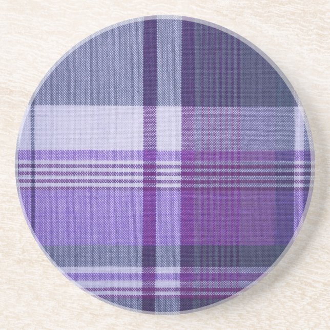 Plaid Sandstone Coaster (Front)