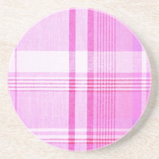 Plaid Sandstone Coaster (Front)