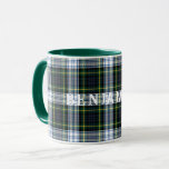 Plaid Scottish Clan Gordon Green White Tartan Mug<br><div class="desc">Classic coffee mug featuring the popular traditional clan Gordon Scottish plaid pattern. This classic elegant plaid pattern makes this hot chocolate cup an appreciated gift to every true coffee or tea lover on any special occasion or treat yourself</div>