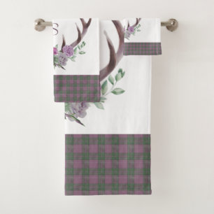 Plaid Scottish Patterns  Bath Towel Set