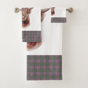 Plaid Scottish Patterns  Bath Towel Set