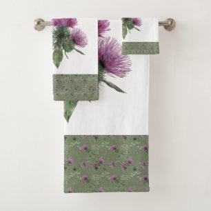 Plaid Scottish Patterns  Bath Towel Set