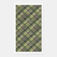 Plaid Scottish tartan green black classic
