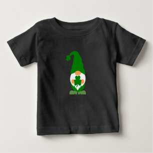 Plaid Shamrock Gnome – St. Patrick’s Day Baby Baby T-Shirt