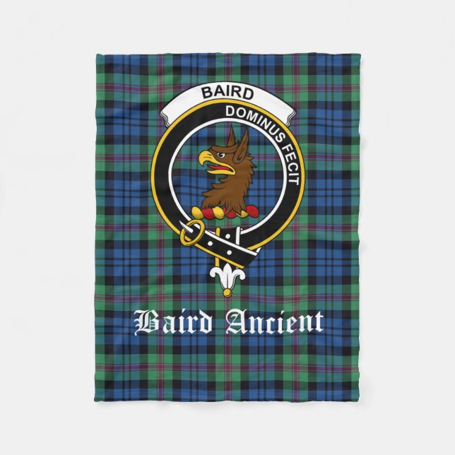 Plaid Sherpa Blanket Baird Ancient Classic Clan Sc (Front)