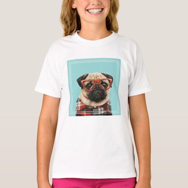 Plaid Shirt Pug (Front)