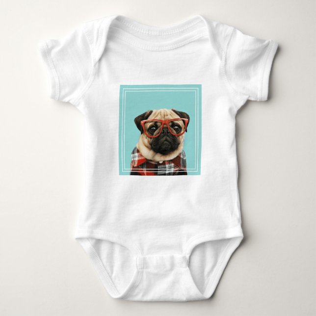 Plaid Shirt Pug (Front)