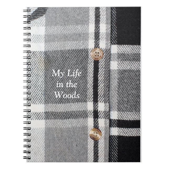 Plaid Shirt Spiral Notebook (Front)