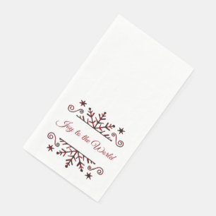 Plaid snowflake napkin