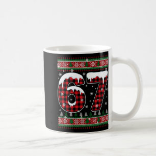 Plaid Snowflake Six Seven Christmas 67 Meme Coffee Mug