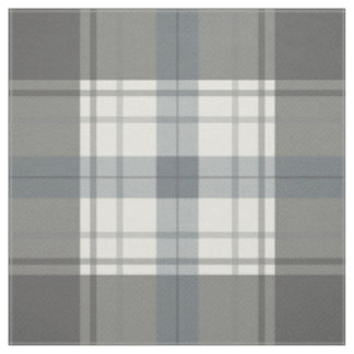plaid soft charcoal fabric