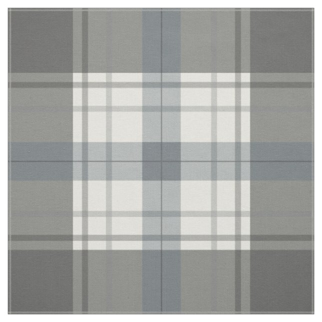 plaid soft charcoal fabric (Swatch)