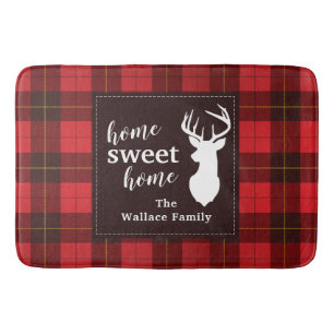 Plaid Sweet Home Wallace Tartan Personalised Bath Mat