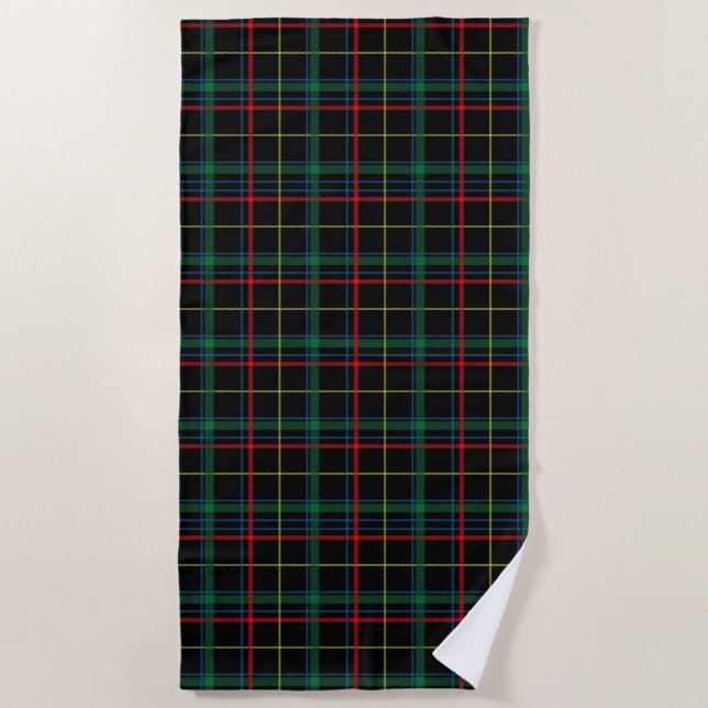 plaid tartan beach towel (Front)