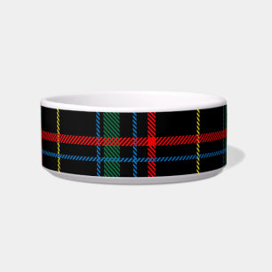plaid tartan cat food bowl 