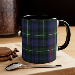 Plaid Tartan Clan MacKenzie Green Black Check Mug<br><div class="desc">Classic coffee mug featuring the popular traditional clan MacKenzie Scottish plaid pattern. This classic elegant plaid pattern makes this hot chocolate cup an appreciated gift to every true coffee or tea lover on any special occasion or treat yourself</div>