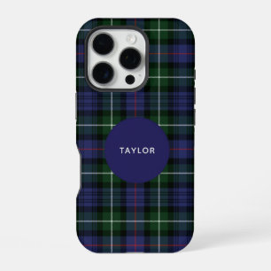 Plaid Tartan Clan MacKenzie Personalised iPhone 16 Pro Case