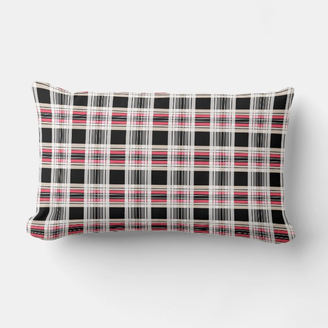 Plaid , tartan lumbar cushion (Front)